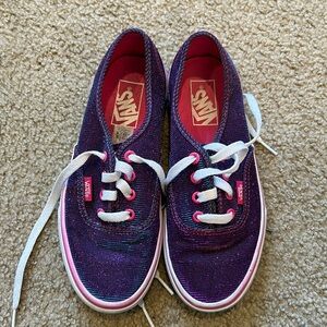 Sparkly color shift vans
